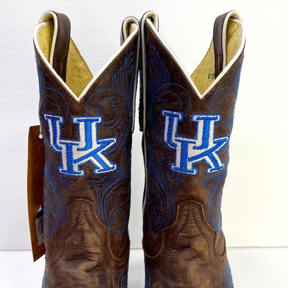 GAMEDAY BOOTS University Of Kentucky Wildcats NEW Embroidered Cowboy Boots - Picture 5 of 15